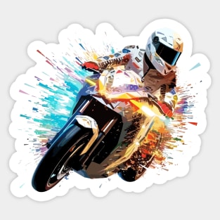 Moto Racing Fast Speed Competition Abstract Sticker